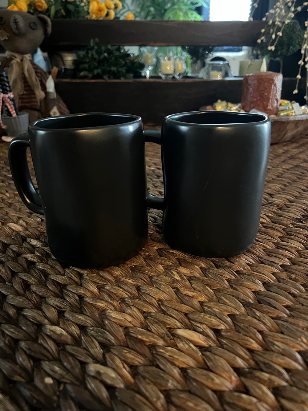 Rae Dunn Black 'Wicked Witch' and “Handsome Devil” Mug set - Picture 2 of 3
